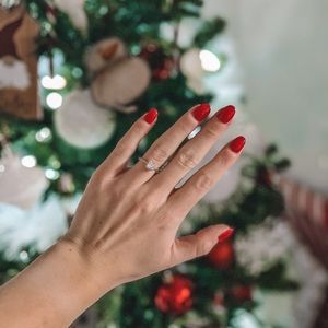 Square cluster yellow gold